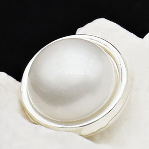 Boutons à tige en fausses perles crème blanches en forme de demi-boule, 16L, pour chemises et robes, cousus à la main - Product Image 6