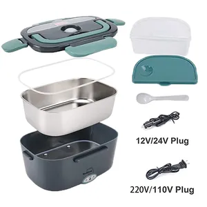 Multifunctional 304 Stainless Steel Electric Lunch Box Travel Home Mini Electronic Heating Lunch Box Self-heating Lunch Box