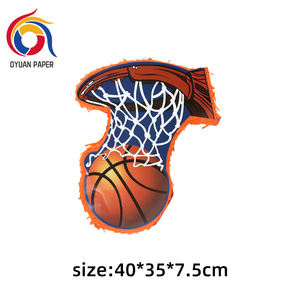 Piñata ronde pour fête sportive, décoration <span class=keywords><strong>de</strong></span> fête pour enfants, ballons <span class=keywords><strong>de</strong></span> football, piñata pour enfants, fournitures <span class=keywords><strong>de</strong></span> fête en papier - Product Image 6