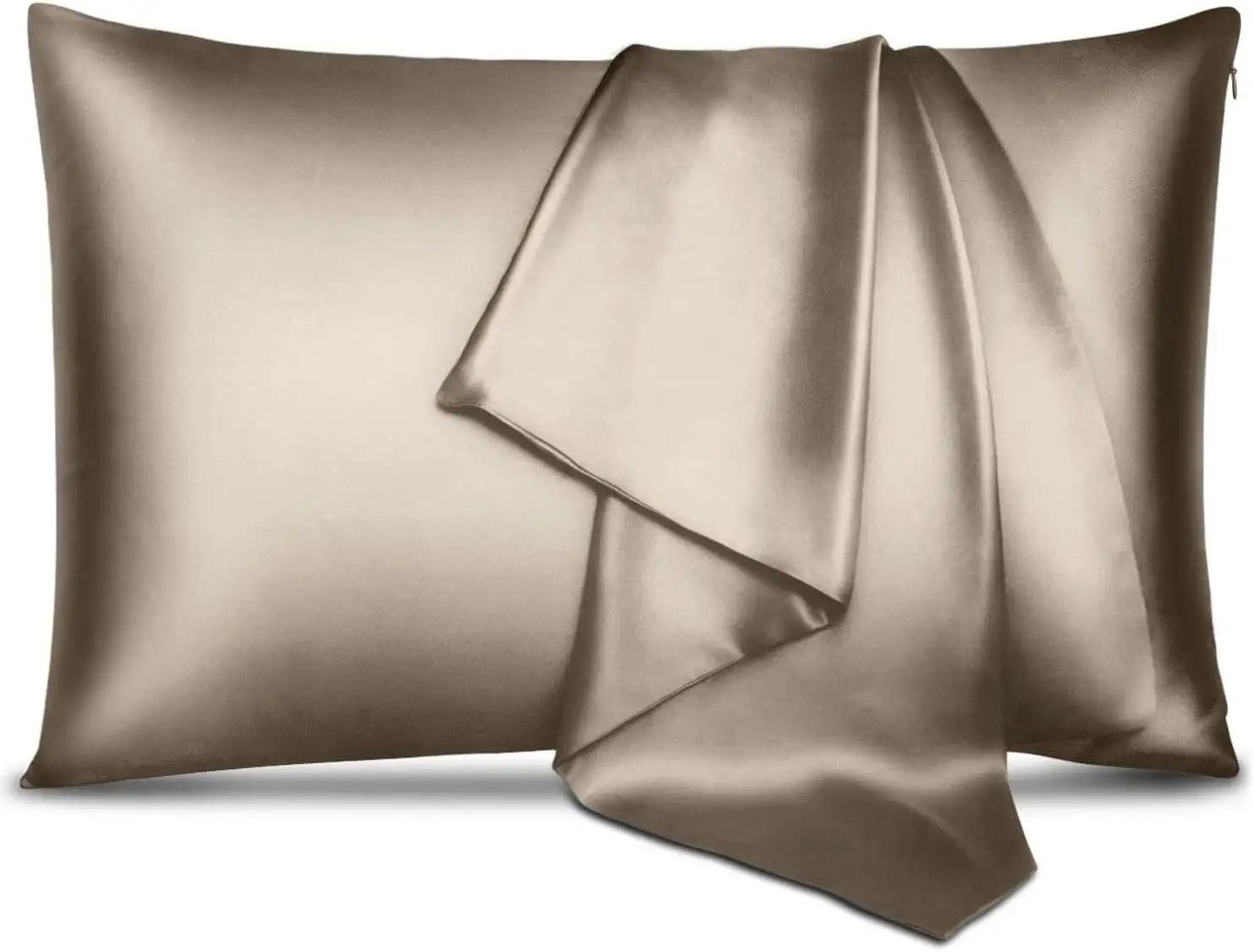 Taie d'oreiller en soie avec logo brodé imprimé personnalisé taie d'oreiller en soie de mûrier naturelle 22mm