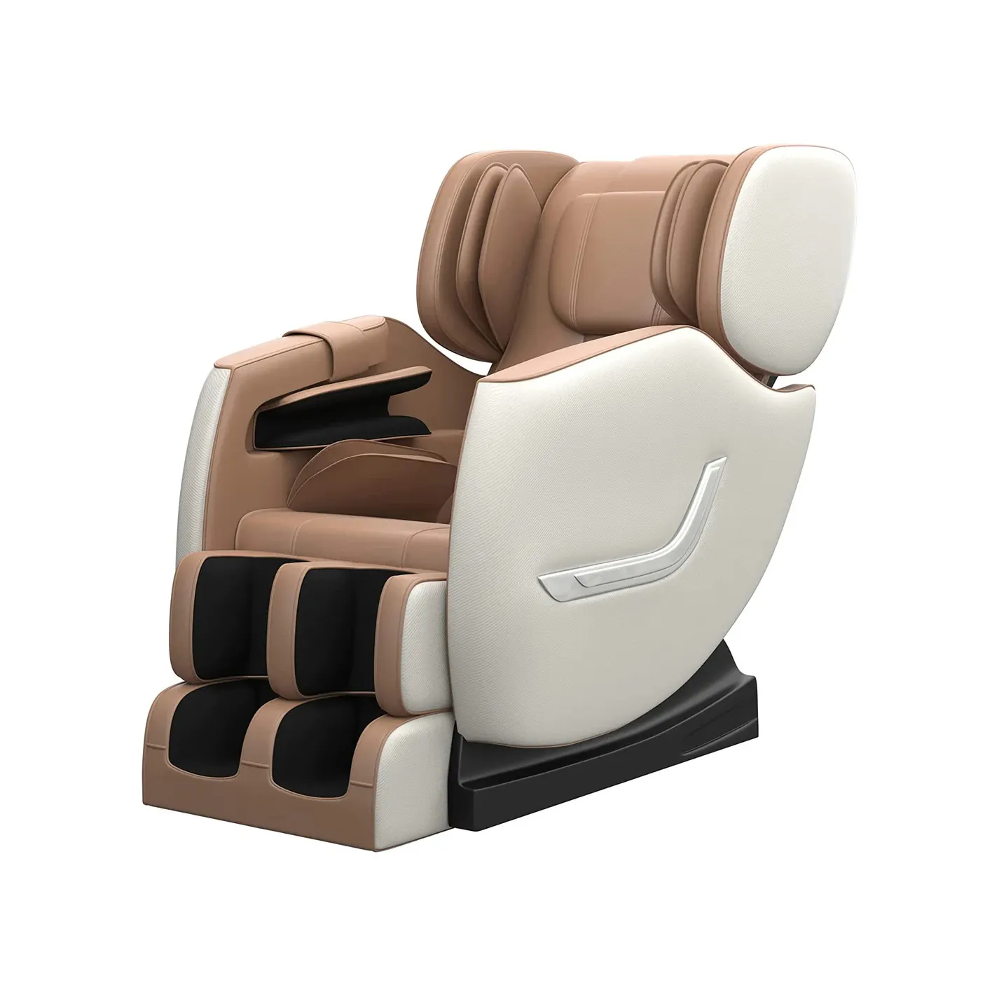 Penjualan laris SS01 kursi pijat kesehatan pintar Khaki desain kaki lipat dan bantal untuk pijat pinggang lengan kaki tubuh leher