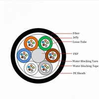 FTTX FTTR FTTH GCYFY 24 cœurs à 288 noyaux soufflant de l'air nouveau câble à fibres optiques extérieur Micro câble soufflé par air