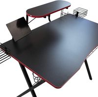 Muebles Multifuncionales de Oficina en Casa de Estilo Moderno, Mesa de Juego de Madera y Metal Económica, Escritorio de Esquina para Computadora de Madera MDF para Jugadores
