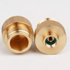 Qcc אוניברסלי מתאים <span class=keywords><strong>propane</strong></span> מיכל מתאם משטח חלק 58 נחושת מזויף ווסת צהוב שסתום להמיר בטיחות תנור חיצוני - Product Image 2