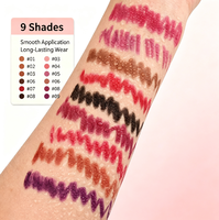OEM ODM Vente en gros Rouge à lèvres mat waterproof en stylo, crayon à lèvres longue tenue, soyeux, non-transférable, maquillage, marque privée