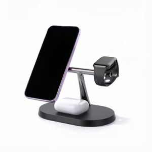 Chargeur sans fil universel 3-en-1 en matériaux biodégradables 2026 avec alignement magnétique pour les passionnés de technologie durable - Product Image 1