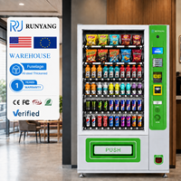 Máquina Expendedora Combinada RUNYANG Personalizada para Exteriores, Operada con Monedas, para Alimentos y Bebidas