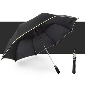Automatic Double Folding Rain Sunny Windproof Custom Printing for Golf Advertising Classic Design Extra-<b>Large</b> Size <b>Umbrella</b> - Product Image 2