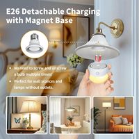 Lampes de table LED rechargeables multifonctionnelles, lot de 2, ampoule d'urgence