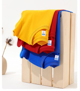 <span class=keywords><strong>T</strong></span>-<span class=keywords><strong>Shirt</strong></span> per Bambini Unisex 100% Cotone con Logo Personalizzato Alta Qualità All'Ingrosso Manica Corta Girocollo - Product Image 4