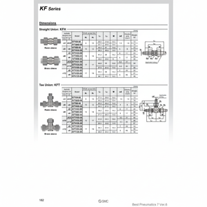 ชิ้นส่วนนิวเมติกส์ KFT06-00ชิ้นส่วนนิวเมติก SMC - Product Image 1