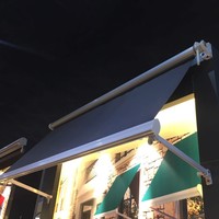 Auvent de fenêtre simple, auvent de bras pour restaurant haut de gamme, villa, auvent de bras, rideau de fenêtre de style rideau, rideau électrique coupe-vent