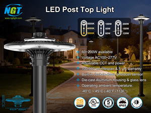 LIVRAISON GRATUITE aux États-Unis : Lampadaire extérieur <span class=keywords><strong>en</strong></span> aluminium avec éclairage LED étanche pour la décoration de patio, de jardin et de cour. - Product Image 1