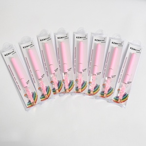YINDUOFEI Kolinsky Hair <b>Plastic</b> Handle Nail Art Powder <b>Rod</b> Brush Pink Color Size 8 China Origin OEM/ODM Available - Product Image 2
