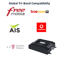 Amplificador de Señal 4G Tri-Banda de Alta Ganancia EasyBoost 700/900/1800MHz B28 B8 B3, Garantía de 5 Años, Potencia de Salida de 22dBm, Ganancia de 72dB, Datos Rápidos