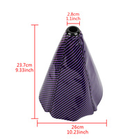 Cubierta Universal de fibra de carbono para palanca de cambios, funda de punto para perilla de engranaje, logotipo personalizado, Cofia