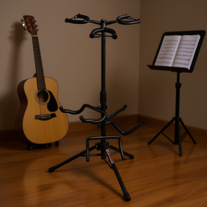 Support de guitare D0100HXJPH8, support universel pliable en métal réglable pour instruments de basse acoustique - Product Image 2