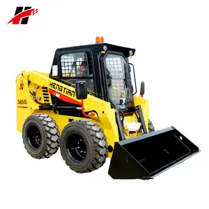 Küçük ekipman slasher tekerlek kancalı kepçe düşük yükseklik skid steer log Skidder yükleyici makine