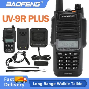 Baofeng Uv9r Plus Baofeng Uv-9r Intercom Wireless Outdoor Handheld Walkie-talkie Waterproof Ip67 Long Range Walkie Talkie Black