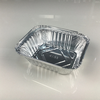 Assiette rectangulaire jetable recyclable en aluminium épais de qualité alimentaire, en matériau de pulpe de papier, écologique, argentée