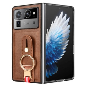 <span class=keywords><strong>Funda</strong></span> de teléfono con correa para la muñeca para Tecno Phantom V <span class=keywords><strong>Fold</strong></span> 2, Fundas de cuero PU, <span class=keywords><strong>Funda</strong></span> frontal y trasera dura mate Retro, Capa <span class=keywords><strong>Funda</strong></span> - Product Image 3