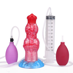 Nnsx Opblaasbare Spuitende Dildo Sex Fantasie Monster Dildo Zachte Siliconen Dildo Vrouwelijke Masturbatie Volwassen Leuke Seksspeeltjes Groothandel - Product Image 1