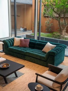 Mới Bắc Âu Kem Sofa Đặt Thẳng Vải Cao Cấp Hiện Đại Đơn Giản Phong Cách Lớn Phòng Khách Nhà Bếp Phòng Tắm Trường Mở rộng Gỗ - Product Image 5