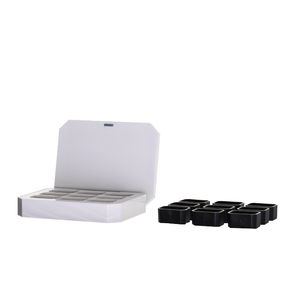 9 grid cute plastic eye shadow pigment box case vuoto magnetic uv gel polish palette <span class=keywords><strong>per</strong></span> rossetto - Product Image 4