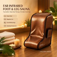 Chauffe-pieds électrique avec fonction de massage, boîte de sauna à vapeur sèche, bottes chauffantes, tapis thermique en tourmaline pour la maison, le bureau et les soins hivernaux