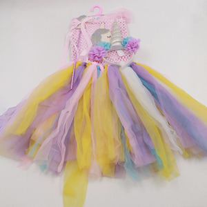 Gonna Tutu da <span class=keywords><strong>Sirena</strong></span> Arcobaleno per Bambine con Fiocco per Capelli, in Poliestere, Costume TV e Cinema per Mardi Gras/Carnival, Fornitura all'Ingrosso - Product Image 5