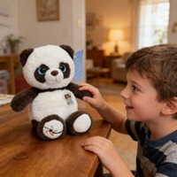 Peluche Panda Personnalisée avec Logo d'Entreprise, Super Douce, Remplissage en Coton PP, Cadeau d'Anniversaire, Souvenir