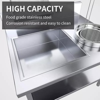 Equipo Comercial de pollo fritado, Máquina Manual de mesa de acero inoxidable para KFC