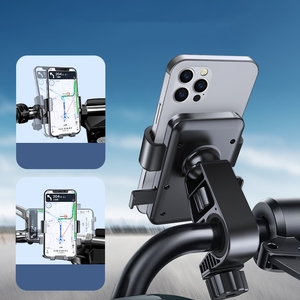 Braket Navigasi Bersepeda Penahan Guncangan untuk Ponsel, Dudukan Ponsel untuk Sepeda Motor, Dudukan Ponsel untuk Pengantar Makanan - Product Image 4