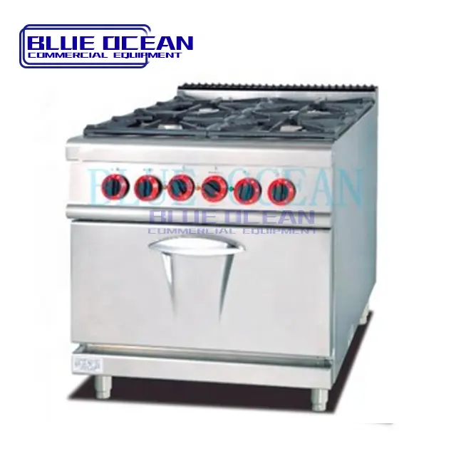 Top comercial cozinha equipamentos feitos na china oceano azul BO-KEH-GO4A cozinha uso por atacado comercial forno a gás preço