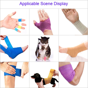 Sport <span class=keywords><strong>Tape</strong></span> Selbst klebendes medizinisches <span class=keywords><strong>Tape</strong></span> für Sport <span class=keywords><strong>Cohesive</strong></span> Bandage Wrap Rolls Athletic <span class=keywords><strong>Tape</strong></span> Klebeband Wrap Vet Stretch Wrap - Product Image 6