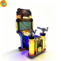 Machine d'arcade de tir Darkened Skye à monnayeur pour 2 joueurs, simulateur de tir commercial pour centre de jeux