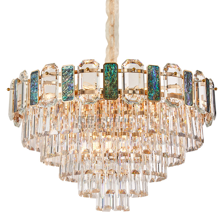 Hot Sale new Luxury Modern Chandeliers restaurant living room Gold Pendent Chandelier clear K9 crystal chandeliers 2022