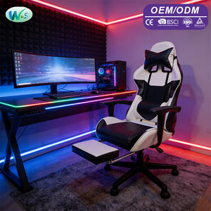 Chaise de <span class=keywords><strong>bureau</strong></span> gaming de haute qualité en gros, chaise de course pour <span class=keywords><strong>gamer</strong></span> avec accoudoirs réglables, chaise pivotante WS 1012 - Product Image 1