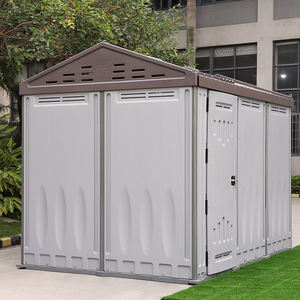 TOPPLA Nouveau style Hangar en plastique HDPE mobile écologique Hangars de jardin de bureau mobiles pour le stockage des outils Hangar extérieur étanche - Product Image 3