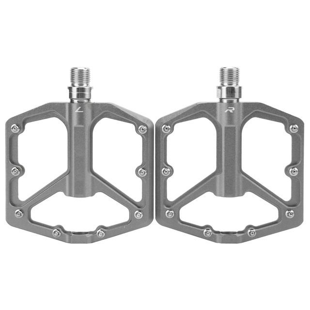 1 Pair ZTTO Mountain Bike Pedals Aluminium Alloy NonSlip Bicycle Platform Flat Pedals Red