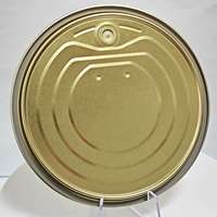 401 #   Couvre-boîte en fer blanc de 98,9 mm à ouverture facile double dorée (EOE) pour boîte de conserve de fruits