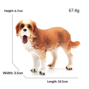Juguete de Animal Realista de PVC, Modelo de Perro, Golden Retriever, Pastor Alemán, Pug, Labrador, Decoración para el Hogar y el Automóvil - Product Image 1