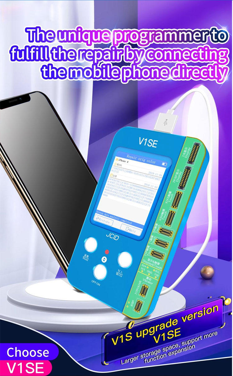 Dot Matrix LCD Mobile Phone Battery Repair Tool JCID V1se True Tone