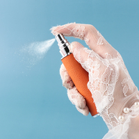 Bouteille d'atomiseur de parfum en cuir de luxe de 10ml Logo personnalisé pompe capuchon de pulvérisation décalcomanie manipulation de Surface Carton emballé utilisation de soins personnels