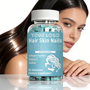 Gummies à la biotine OEM, production de produits de beauté, vitamines pour les cheveux, la peau et les ongles, gummies qui favorisent une croissance des cheveux plus rapide, des ongles plus forts, soin de la peau - Product Image 1