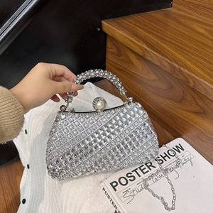 Sac à main haut de gamme entièrement orné de diamants 2026, nouveau sac à chaîne, sacs à bandoulière pour femmes, sacs de soirée élégants, sacs de fête - Product Image 6