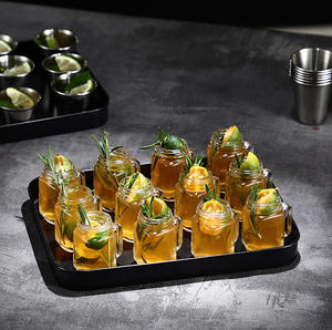 Mini Frascos de Vidrio Transparentes para Conservas con Tapas de Aluminio, Modelo GS-G041, Logotipo Serigrafiado para Café, Miel y Alimentos - Product Image 2