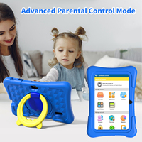 Tablet Android K7 PRO 7 inci untuk Anak-anak 1024*600 A100 Quad Core dengan Kamera dan Permainan Tablet Anak Android Wifi 2GB+32GB