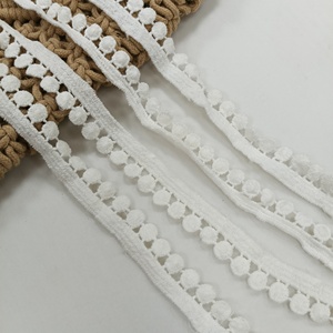 Ribete de encaje de ganchillo personalizable con bordado, 100% algodón y forro polar, con borde hueco suave para ropa - Product Image 5