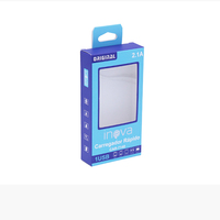 Boîte en papier écologique personnalisée, emballage de téléphone avec fenêtre en PVC